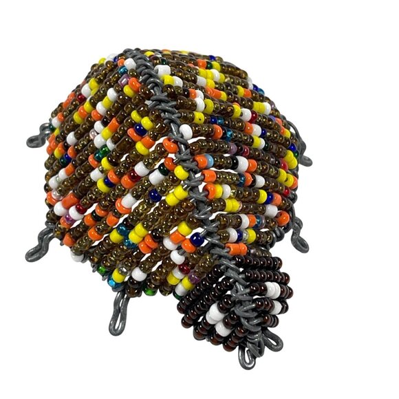 African Wire Beaded Beetles Bugs Pair Set Handcrafted South Africa Art Décor - Picture 5 of 7